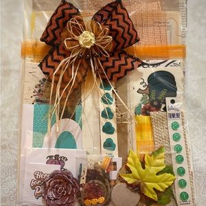100 Piece Fall Themed Junk Journal Pack/Kit